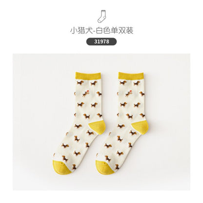 Caramella Cartoon Socks Cute Dog