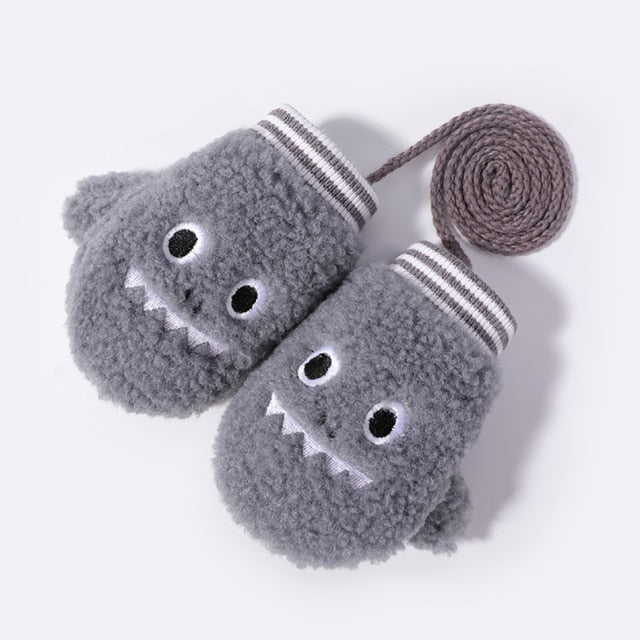 Animal Panda Raccoon Design Warm Gloves