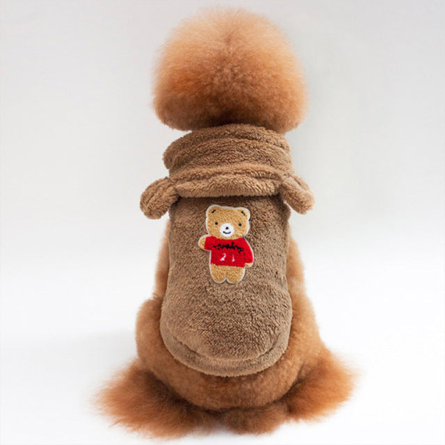 Winter Costume Soft Flannel Clothing For Dogs