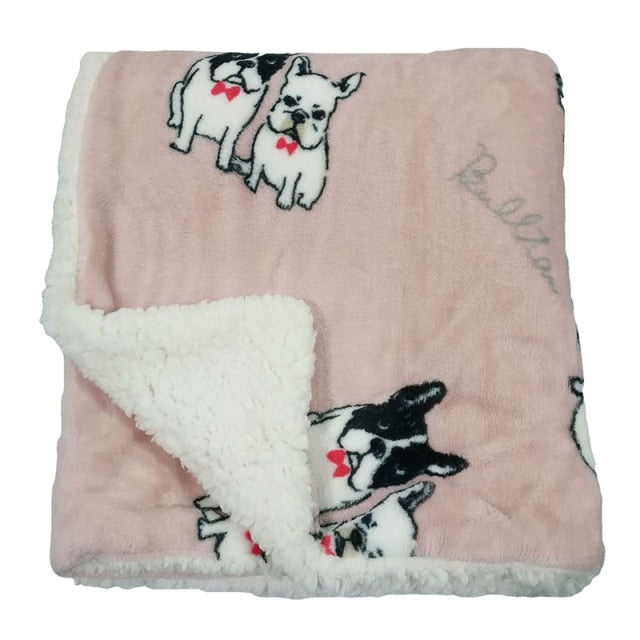 Lamb flannel blanket warm knee