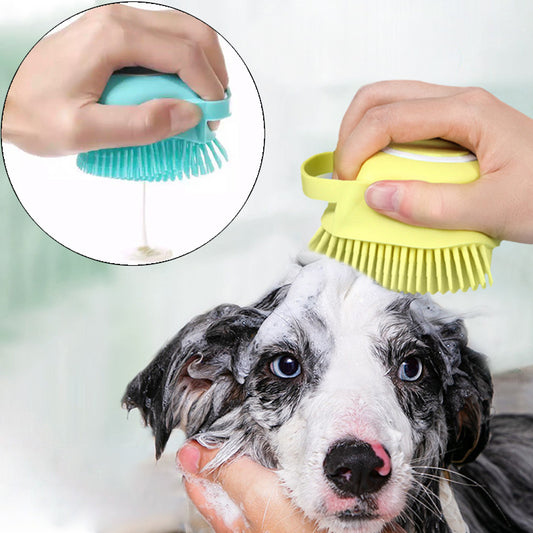 silicone Dog Bath Brush Non-Slip Pet Grooming