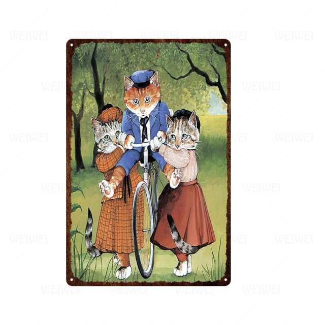 Dog Black  Poster Tin Signs Wall Plaque