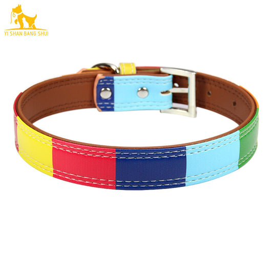 Leather collar Padded Nylon For Larger Dogs