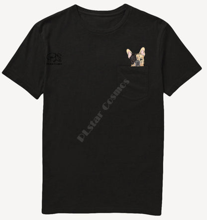 Frenchie Middle Hand In Pocket T Shirt