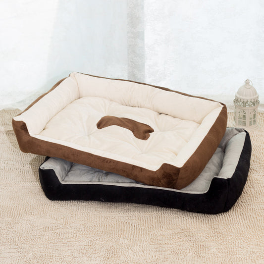 Bone Soft Pet Dog Bed Cushion Autumn Winter