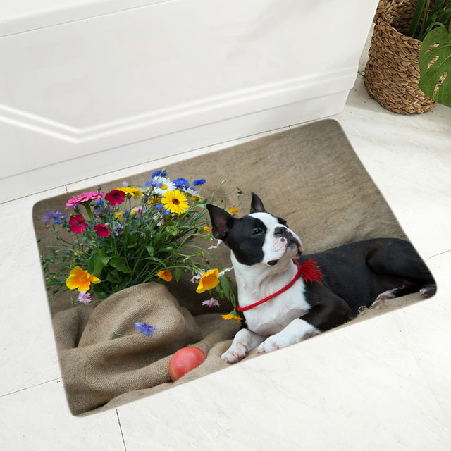 MINI French Bulldog Pet Dog Doormat Decor