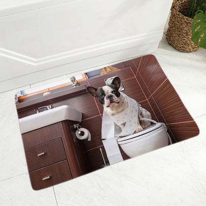 MINI French Bulldog Pet Dog Doormat Decor