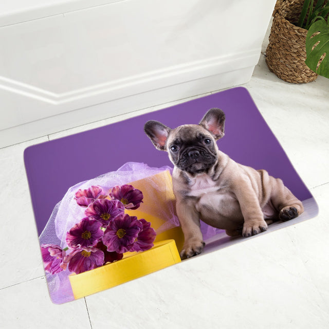 MINI French Bulldog Pet Dog Doormat Decor