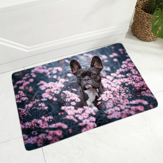 MINI French Bulldog Pet Dog Doormat Decor
