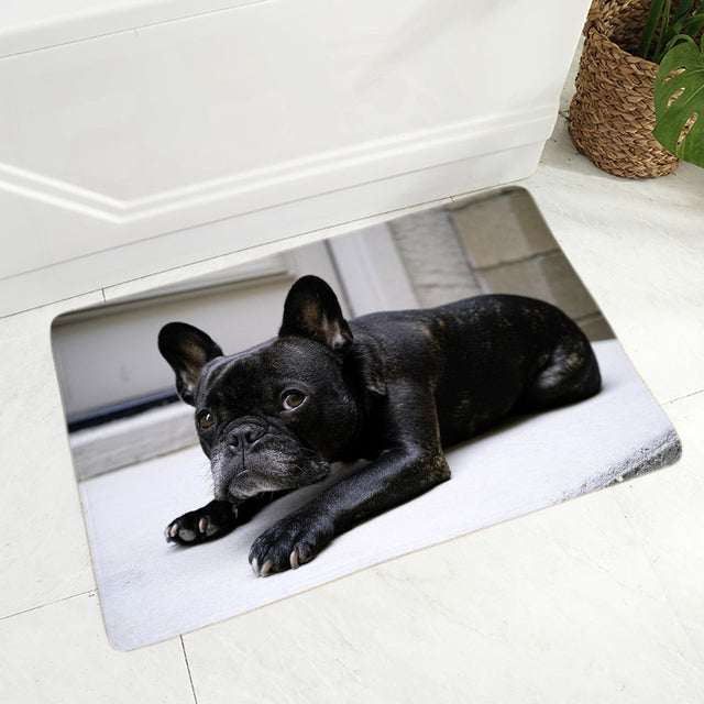 MINI French Bulldog Pet Dog Doormat Decor