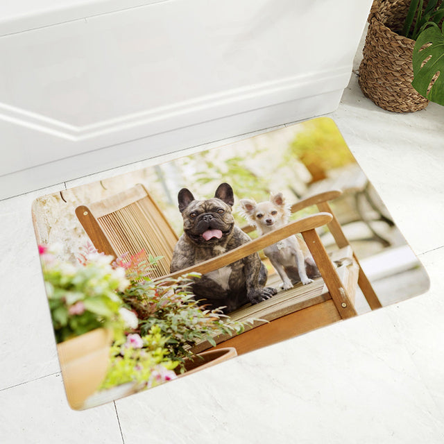 MINI French Bulldog Pet Dog Doormat Decor