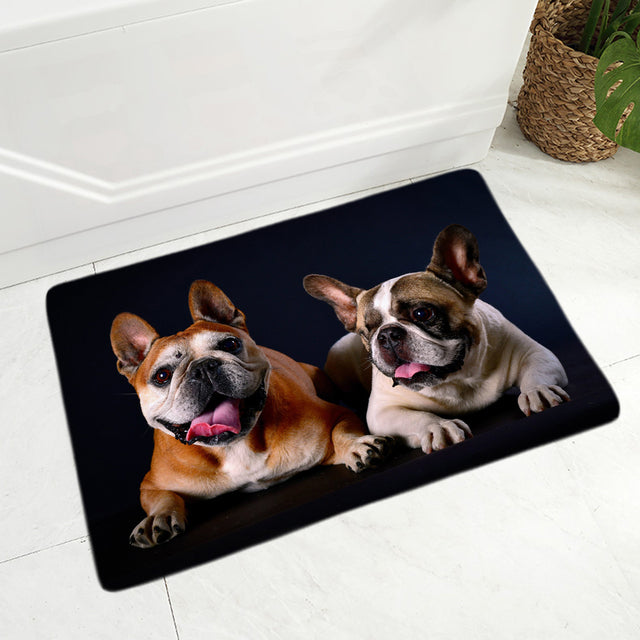 MINI French Bulldog Pet Dog Doormat Decor