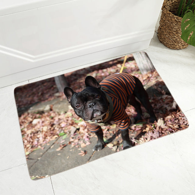 MINI French Bulldog Pet Dog Doormat Decor