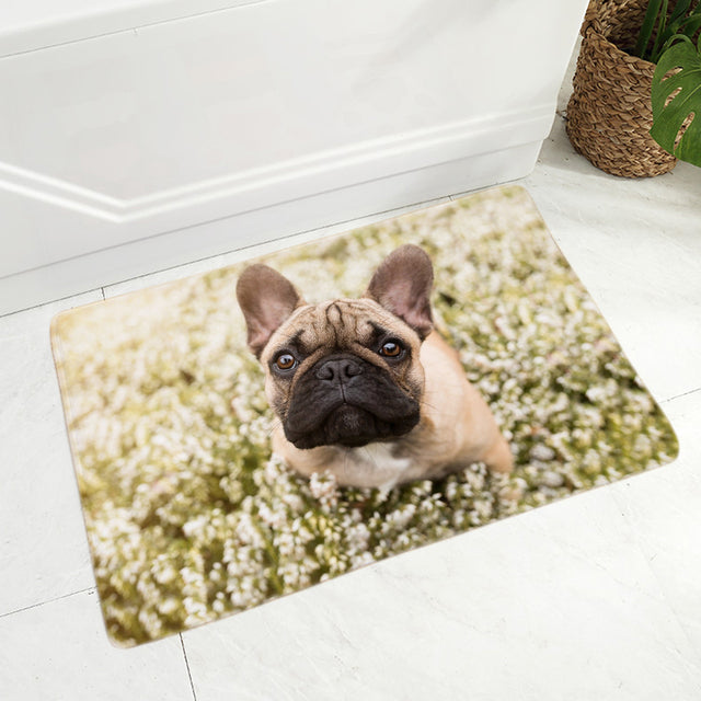 MINI French Bulldog Pet Dog Doormat Decor