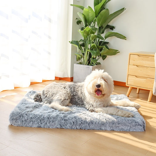 Dog Fluffy Long Plush Mattress
