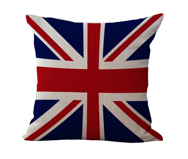 British Flags Dog printed Throw Pillow Case