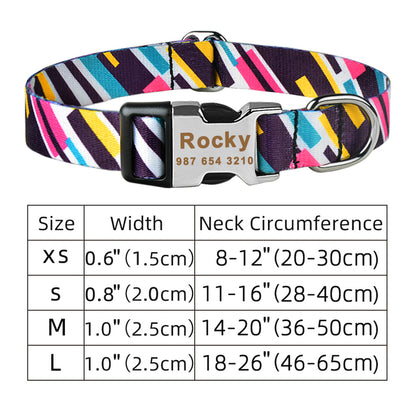 Personalized Dog Cat Free Engraved Collars