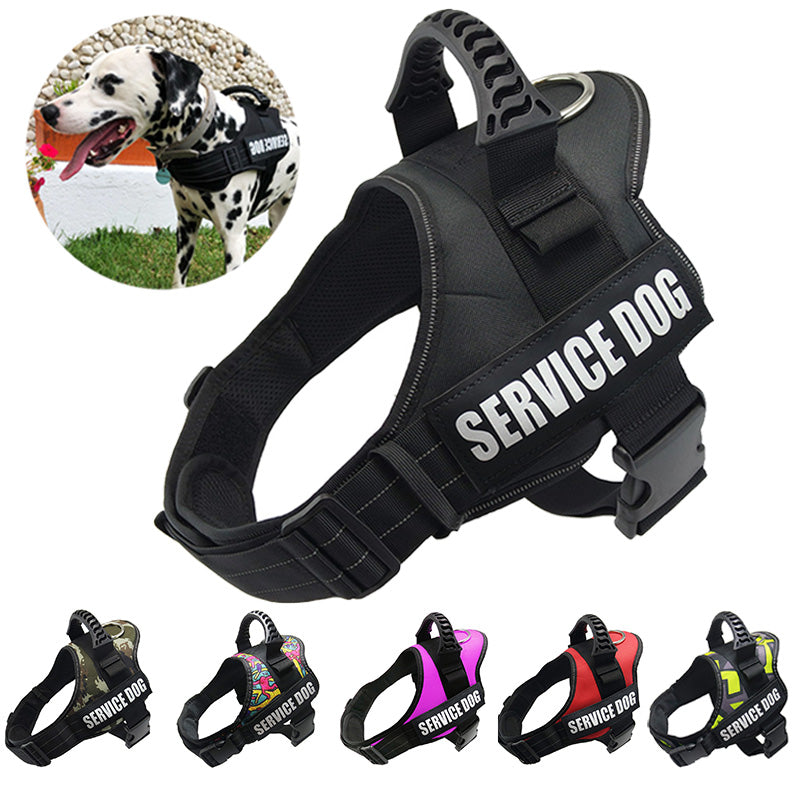 Dog Harness K9 Reflective Breathable Adjustable NO PULL Pet Harness