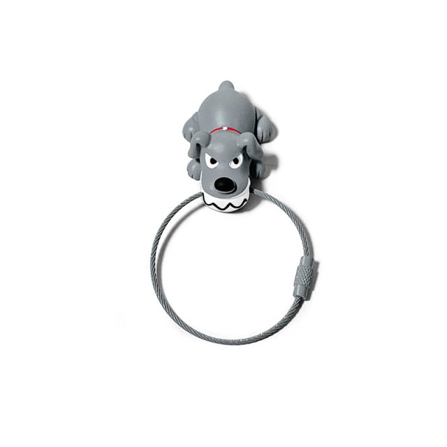 Animal Keychain 3D Dog Ring
