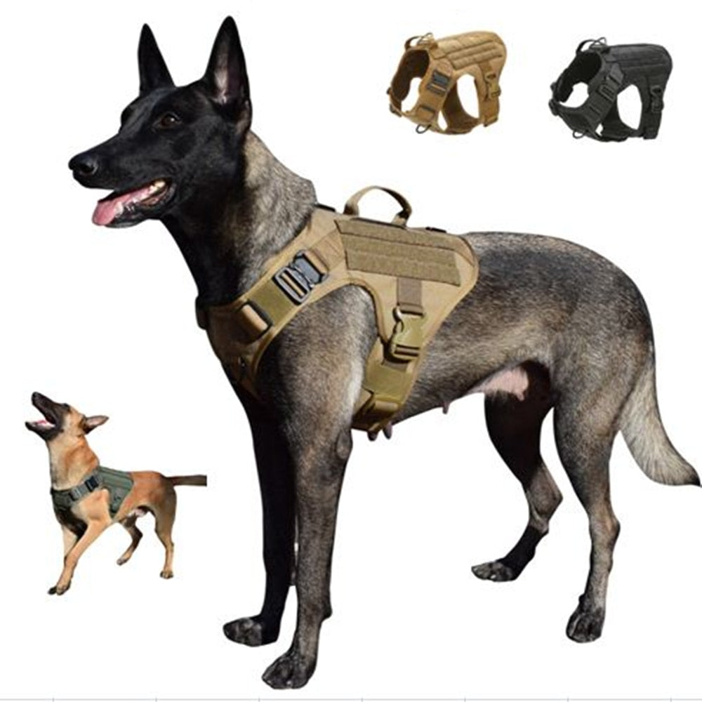 Tactical Dog Harness with Metal Buckle
