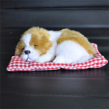 Car Ornament Plush Decoration Sleeping Dog Toy