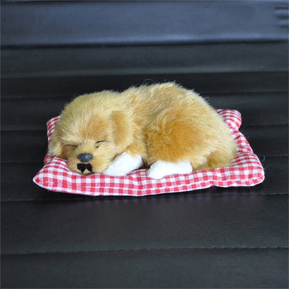 Car Ornament Plush Decoration Sleeping Dog Toy