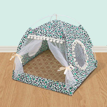Pet tent bed for cat house cozy nest