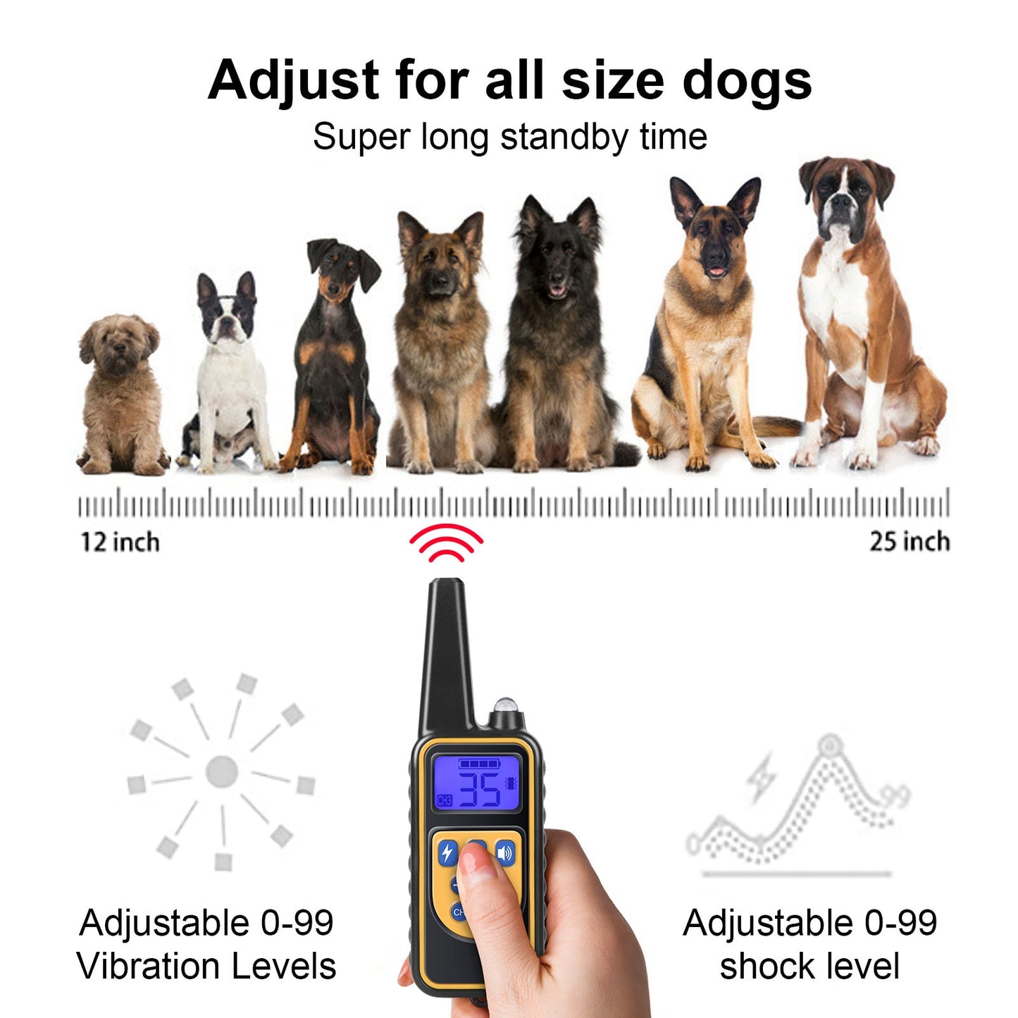 Electric Dog Training Collar Pet Remote Control