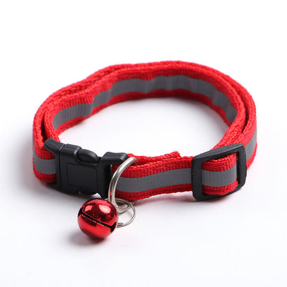 Pet Collar Adjustable Reflective with Bell