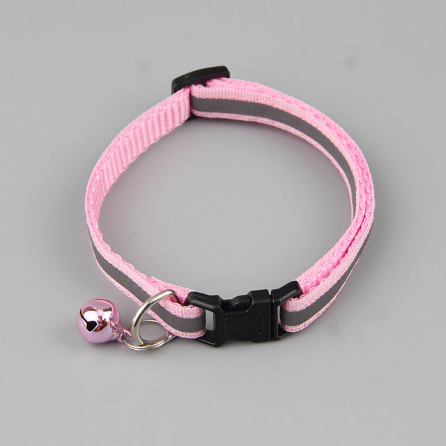 Pet Collar Adjustable Reflective with Bell