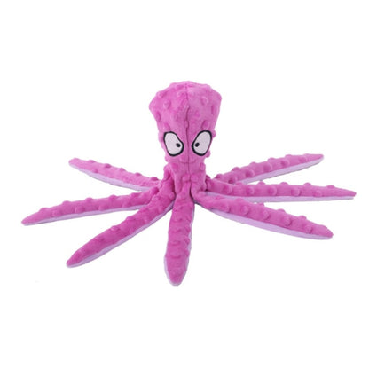 Octopus Plush Toy for Dogs Squeak Chew
