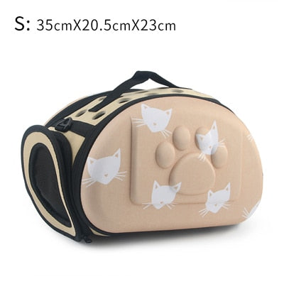 Travel Pet Bag Cat Flower Carriers Bags Folding Bag - Dog Bed Supplies