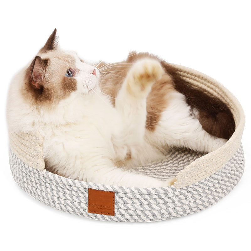 Round Scratcher Bed Cushion Basket For Dog