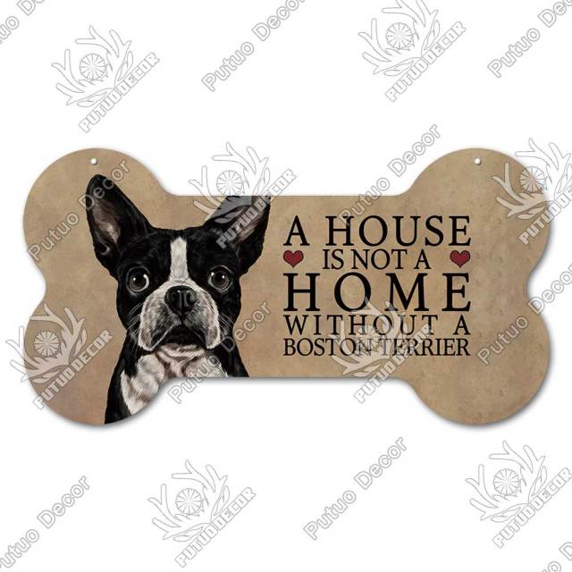 Dog Bone Sign Plaque Wooden Dog Tag