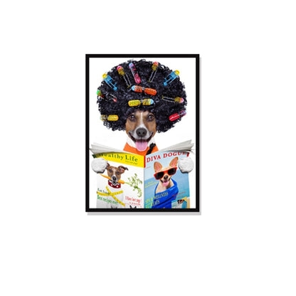 Dog Hairdressers Painting Barbershop Wall Decor