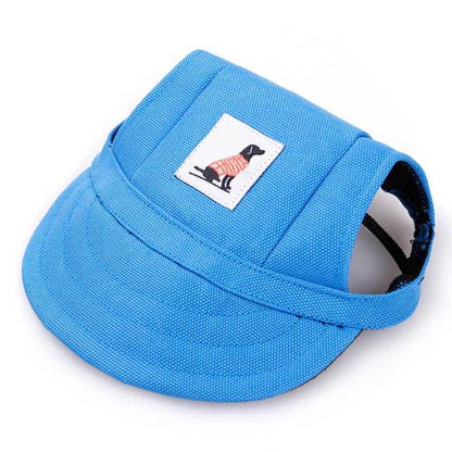 Pet Hat Ear Holes Adjustable Baseball Cap Sun Protection