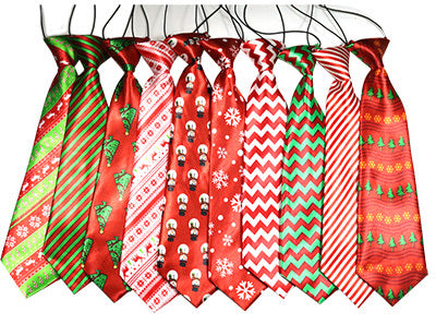 Christmas Style Big Size Dog Necktie Collar