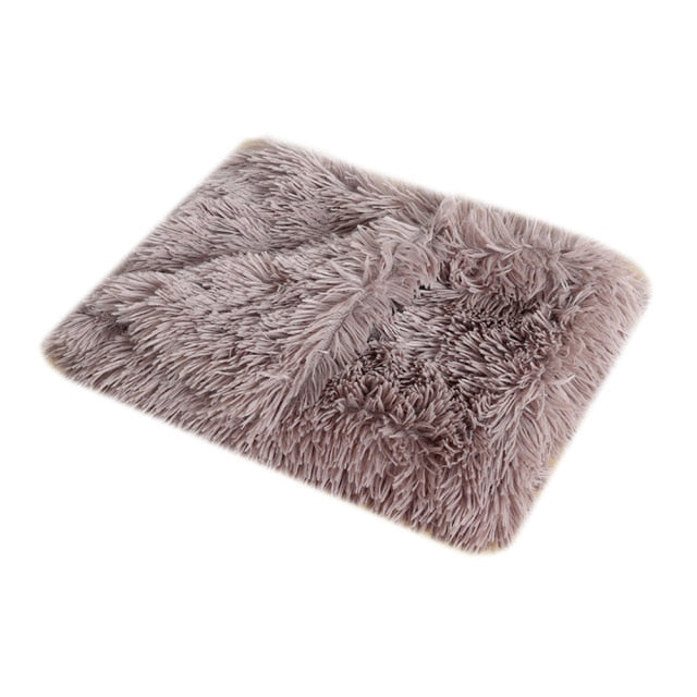 Fluffy Plush Dog Blanket Pet Sleeping Mat Cushion - Dog Bed Supplies