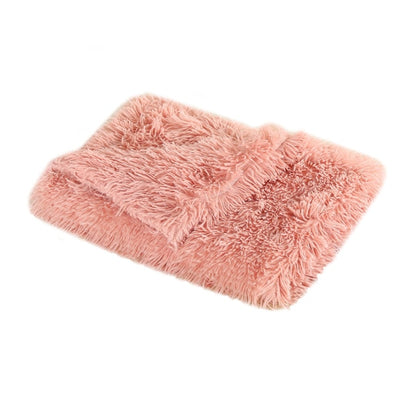 Fluffy Plush Dog Blanket Pet Sleeping Mat Cushion - Dog Bed Supplies
