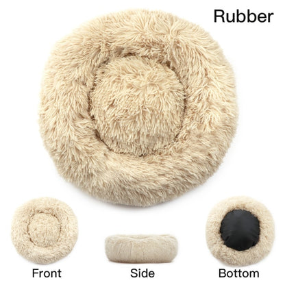 Round Large Dog Bed With Zipper Cover Washable - Dog Bed Supplies