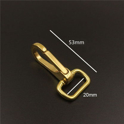 1 piece Solid brass snap hook swivel leash clip