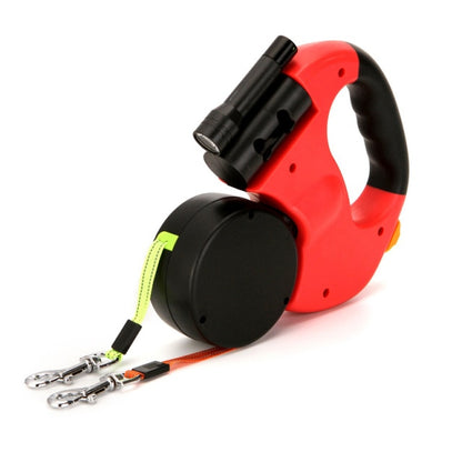 Double Dog Leash Retractable Roulette The Soft Tough Rubber Handle