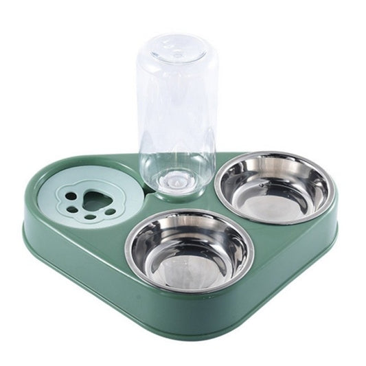 3 in 1 Pet Bowl Automatic Feeder Food Bowl Stainless steel bowls