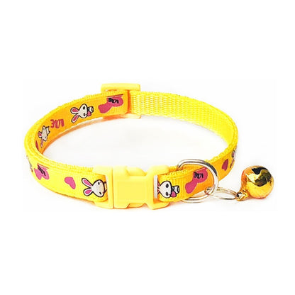 Cute Polyester Dog Collar With Bell