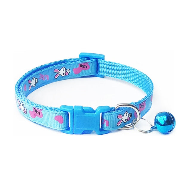 Cute Polyester Dog Collar With Bell