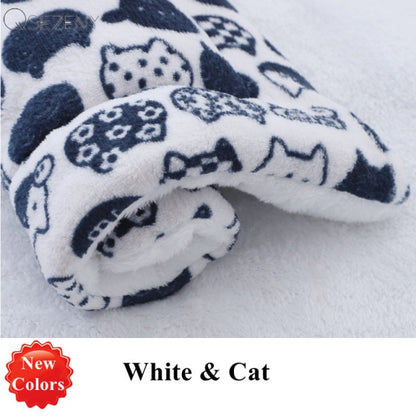 Dog Mat Bed Thickened Pet Soft Fleece Pad Blanket - Dog Bed Supplies