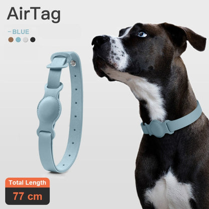 Leather Dog Collar Airtags Location Tracker