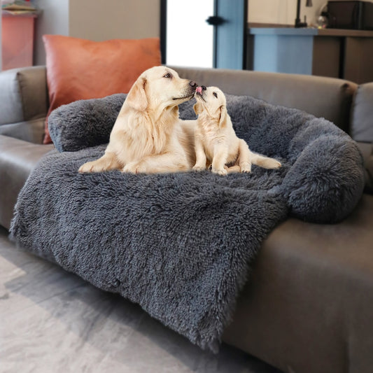 Dog Sofa Cover Luxury Bed Couch with Neck Bolster - Dog Bed Supplies