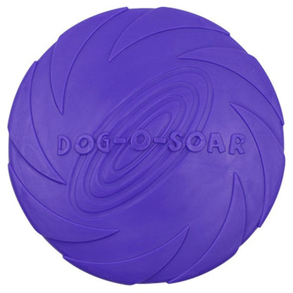 Funny Silicone Flying Saucer Dog Toy