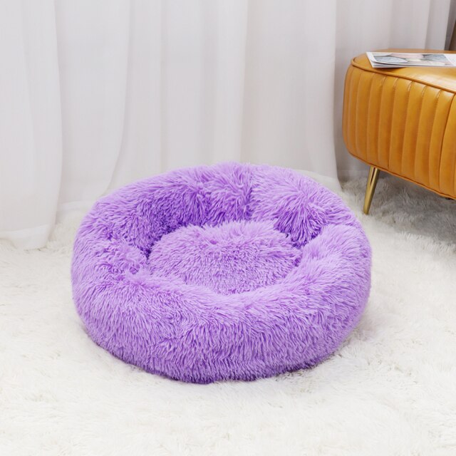 Round Dog Bed Zipper Washable Cover Sofa Bed